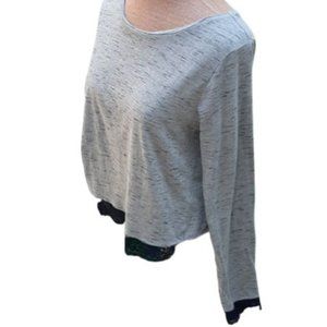 ASOS Heathered Lace Crop Top Size M